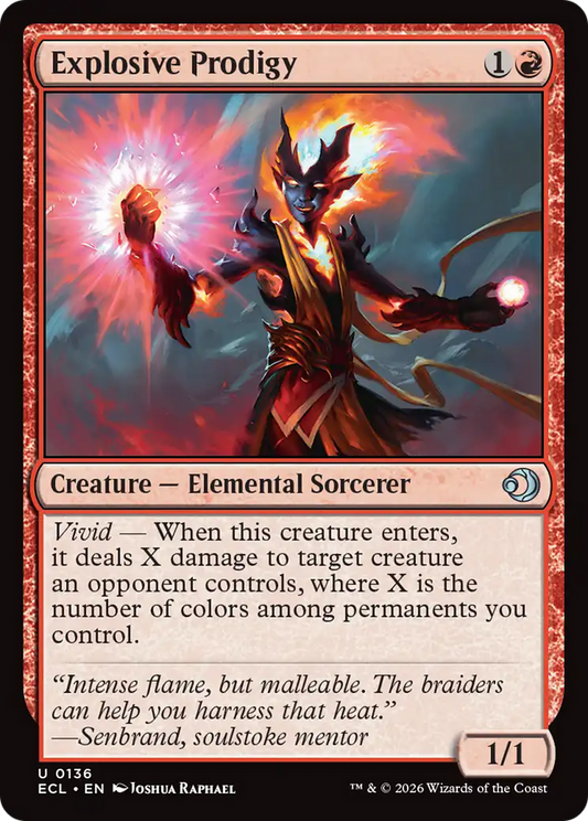 Explosive Prodigy (0136) (ECL) - Foil