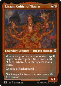 Livaan, Cultist of Tiamat - Foil Etched