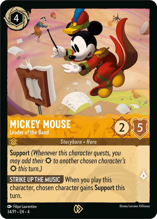 Mickey Mouse, Leader of the Band (34/P1) - Cold Foil