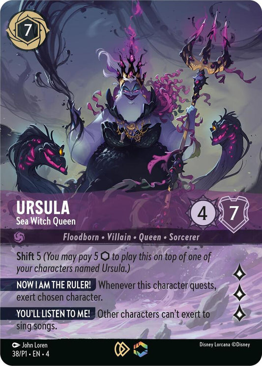 Ursula, Sea Witch Queen (38/P1) - Satin Holographic Foil