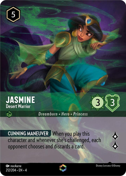 Jasmine, Desert Warrior (0212) (Enchanted) - Inkwash Foil