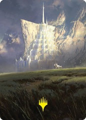 Minas Tirith (55/81) Art Card (ALTR) - Gold-Stamped Signature