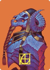 Neheb, the Eternal (55/81) Art Card (ACMM) - Gold-Stamped Signature