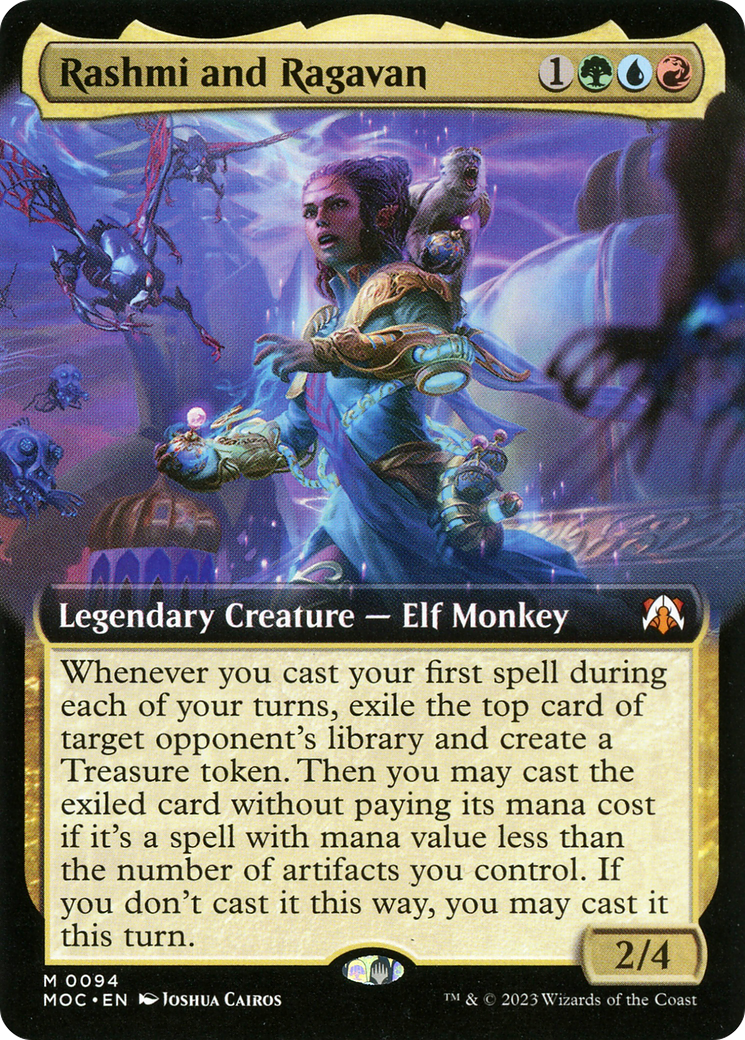 Rashmi and Ragavan (0094) (Extended Art) - Foil