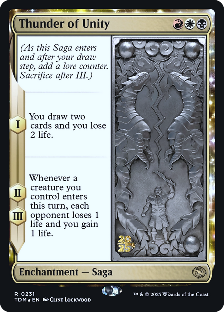 Thunder of Unity (0231) (Prerelease) (PTDM) - Foil