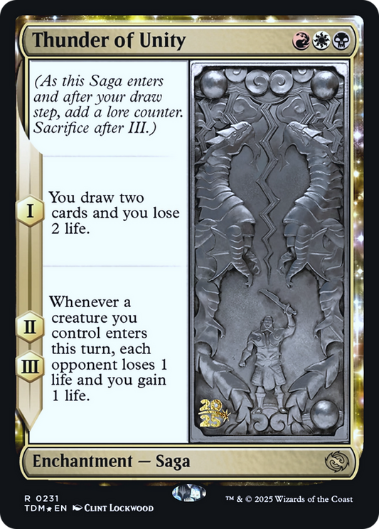 Thunder of Unity (0231) (Prerelease) (PTDM) - Foil