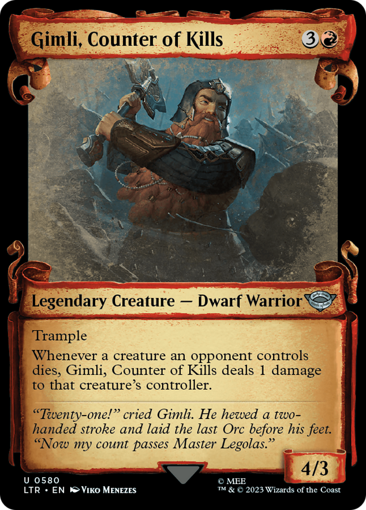 Gimli, Counter of Kills (0580) (Showcase)