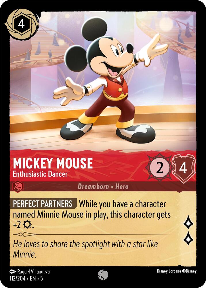 Mickey Mouse, Enthusiastic Dancer (0112) - Cold Foil