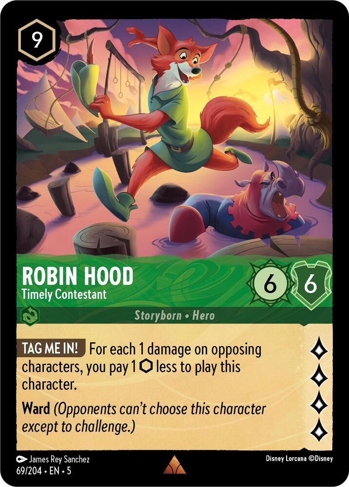 Robin Hood, Timely Contestant (0069) - Cold Foil