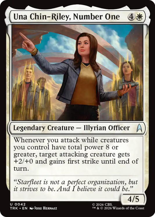 Una Chin-Riley, Number One (TRK)