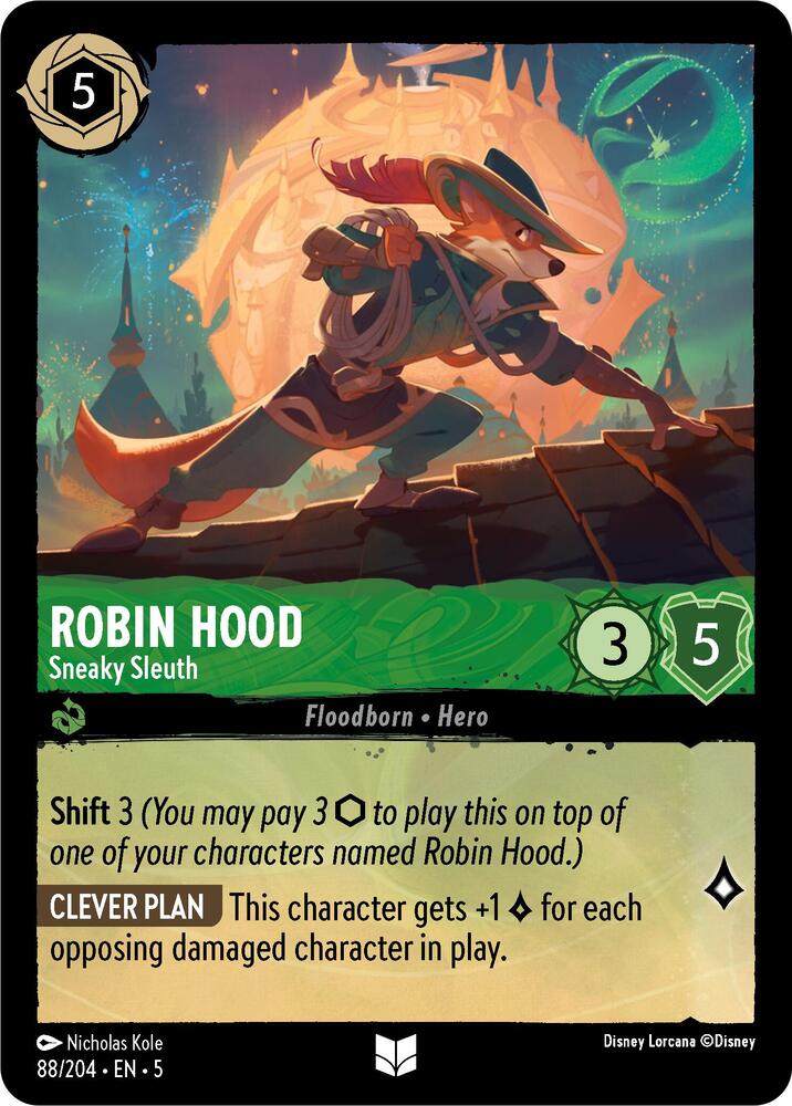 Robin Hood, Sneaky Sleuth (0088) - Cold Foil