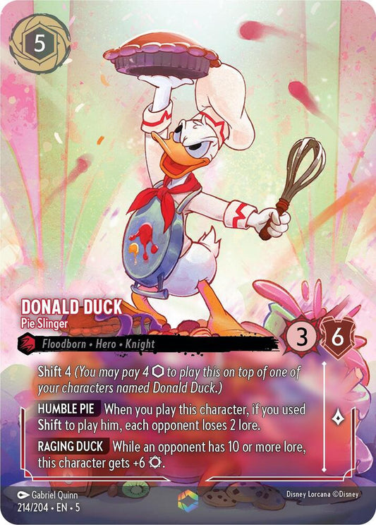 Donald Duck, Pie Slinger (0214) (Enchanted)  - Inkwash Foil