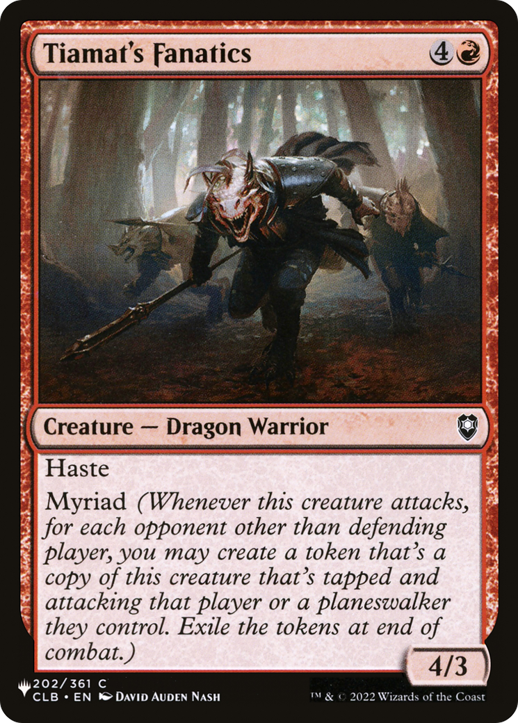 Tiamat's Fanatics (CLB-202) (PLST)