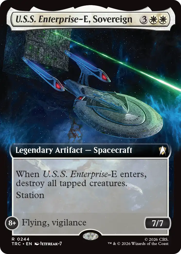 U.S.S. Enterprise-E, Sovereign (0244) (Extended Art) (TRC)