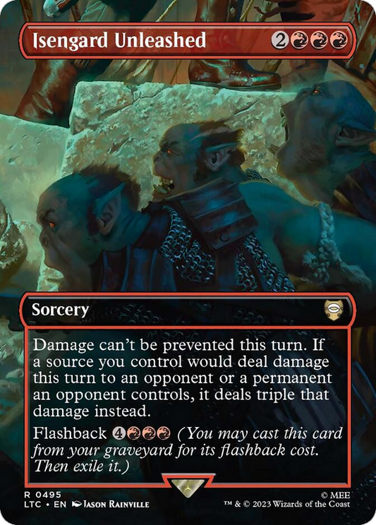 Isengard Unleashed (0495) (Borderless) - Silver Foil