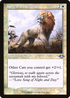 King of the Pride (004) (Retro Frame) - Foil Etched