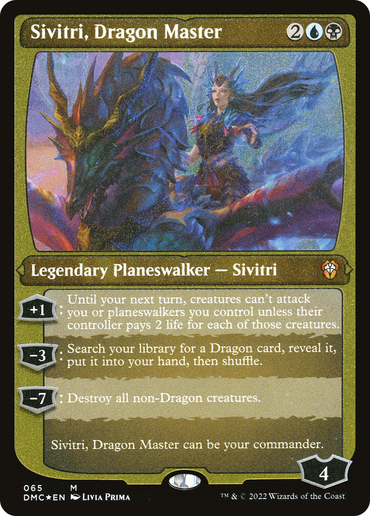 Sivitri, Dragon Master (065) - Foil Etched