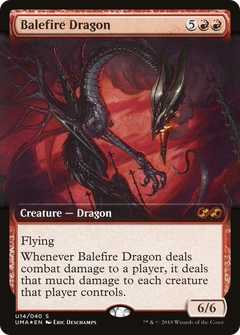 Balefire Dragon (U14) (Extended Art) - Foil