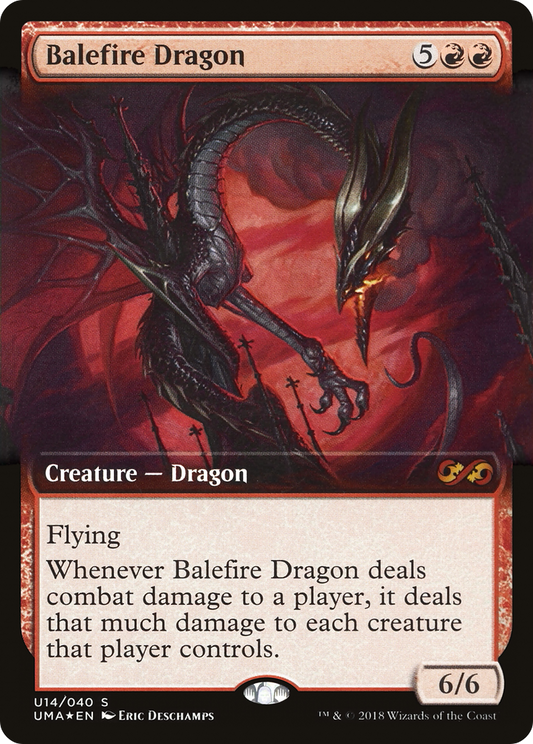 Balefire Dragon (U14) (Extended Art) - Foil