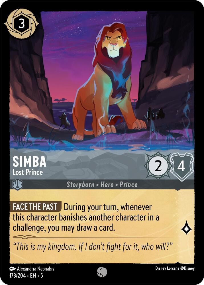 Simba, Lost Prince (0173) - Cold Foil