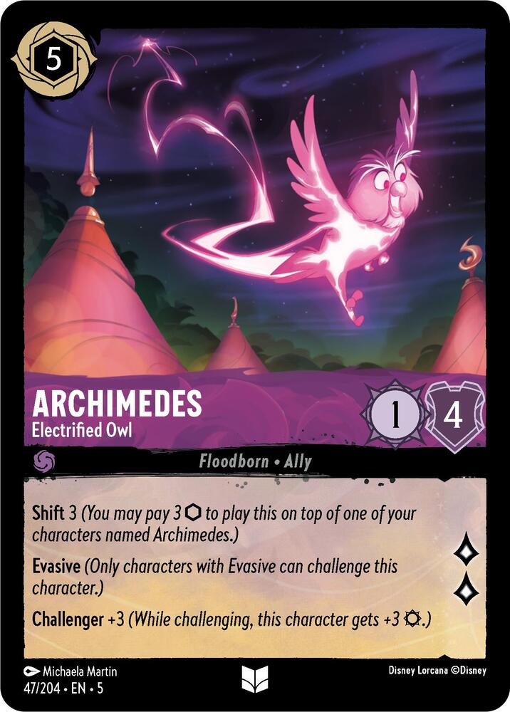 Archimedes, Electrified Owl (0047) - Cold Foil