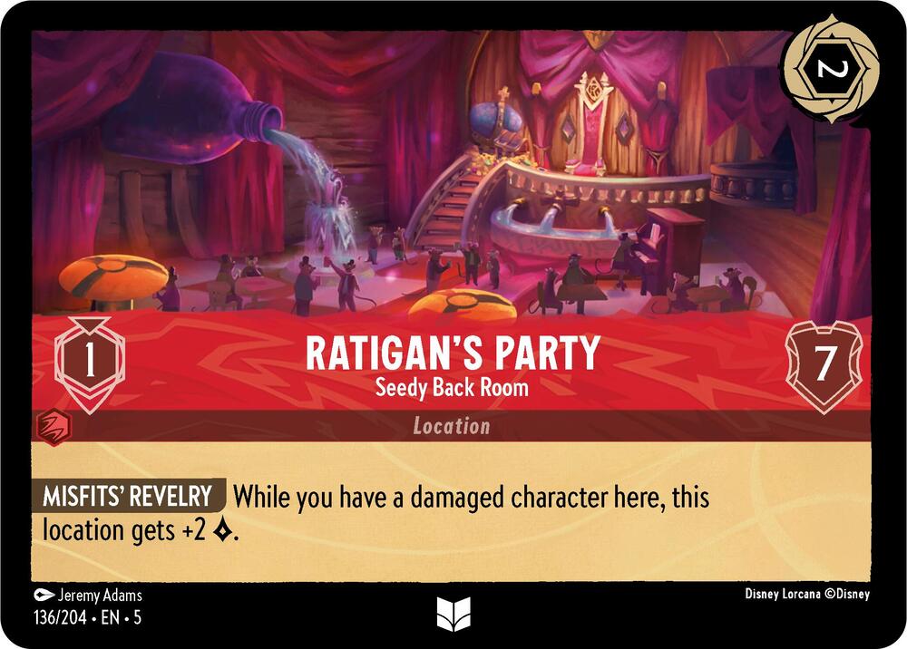 Ratigan's Party, Seedy Back Room (0136) - Cold Foil
