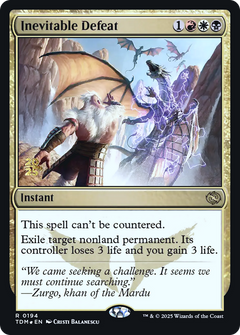 Inevitable Defeat (0194) (Prerelease) (PTDM) - Foil