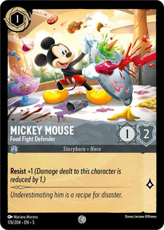 Mickey Mouse, Food Fight Defender (0176) - Cold Foil