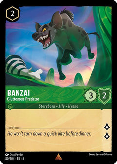 Banzai, Gluttonous Predator (0080) - Cold Foil
