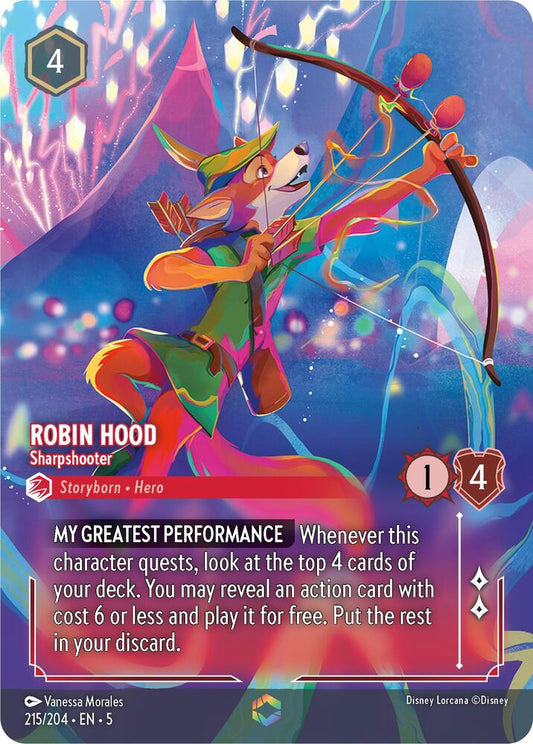 Robin Hood, Sharpshooter (0215) (Enchanted)  - Inkwash Foil