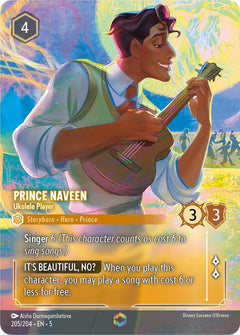 Prince Naveen, Ukulele Player (0205) (Enchanted)  - Inkwash Foil