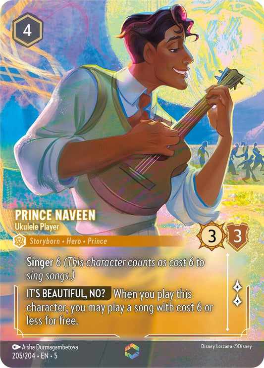 Prince Naveen, Ukulele Player (0205) (Enchanted)  - Inkwash Foil