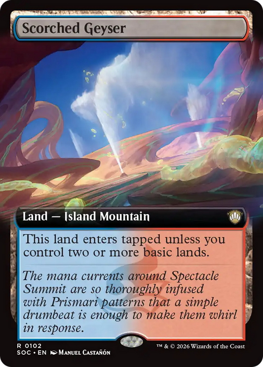 Scorched Geyser (0102) (Extended Art) (SOC)