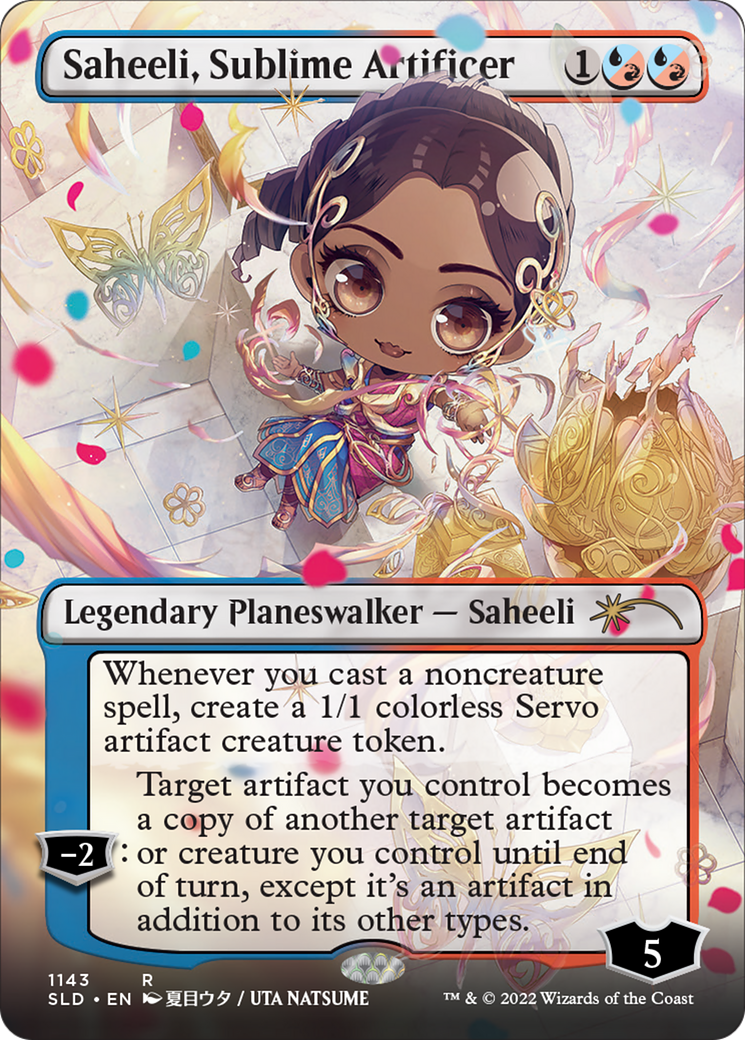 Saheeli, Sublime Artificer (1143) (Borderless) - Foil