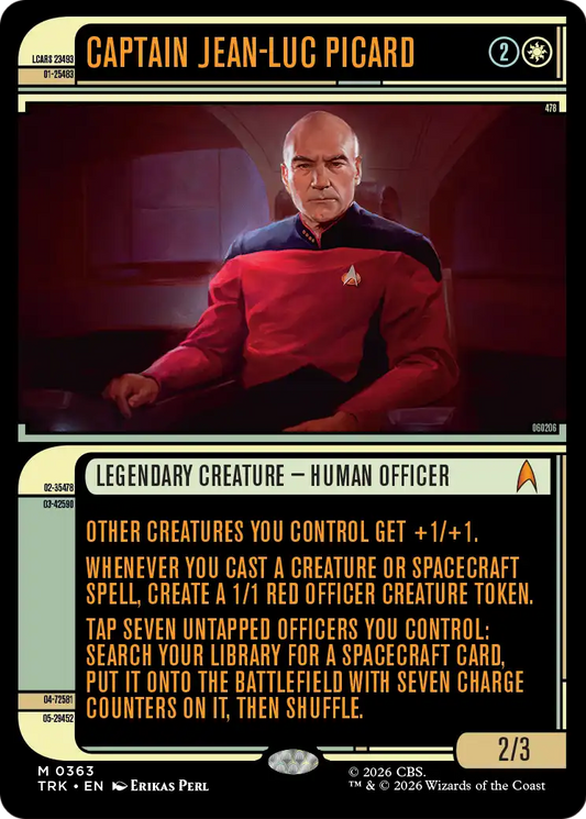 Captain Jean-Luc Picard (0363) (Showcase) (TRK) - Foil