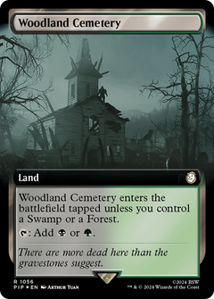 Woodland Cemetery (1056) (Extended Art) - Surge Foil