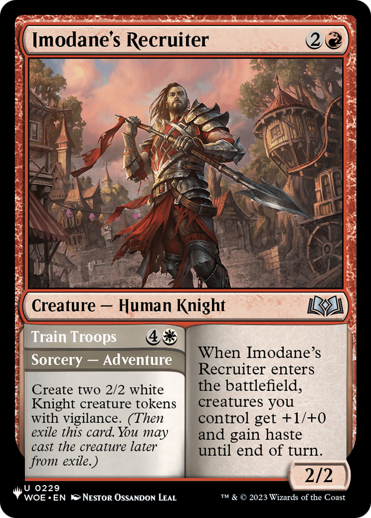 Imodane's Recruiter // Train Troops (WOE-229) (PLST)