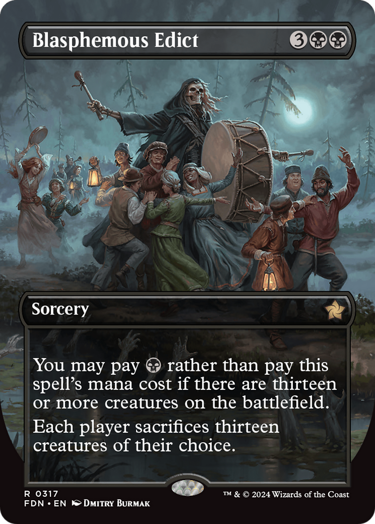 Blasphemous Edict (0317) (Borderless) - Foil
