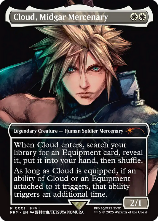 Cloud, Midgar Mercenary (0001)(Borderless) - Foil ppro