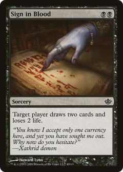 Sign in Blood