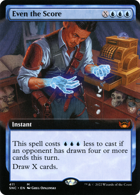 Even the Score (411) (Extended Art) - Foil