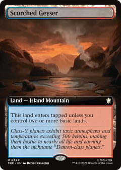 Scorched Geyser (0398) (Extended Art) (TRC)