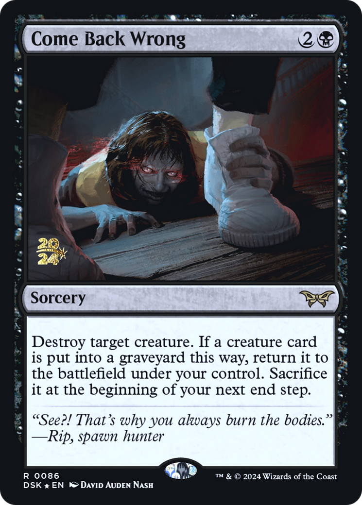 Come Back Wrong (0086) (Prerelease) - Foil