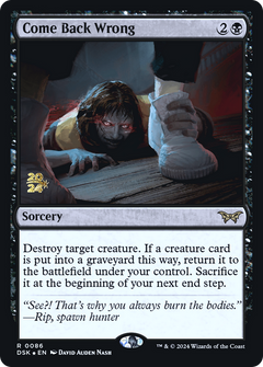 Come Back Wrong (0086) (Prerelease) - Foil