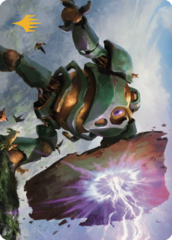 Walking Bulwark (58/81) Art Card (ADMU) - Gold-Stamped Signature