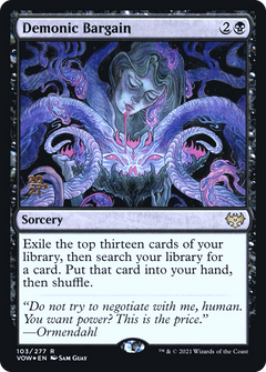 Demonic Bargain (103) (Prerelease) - Foil