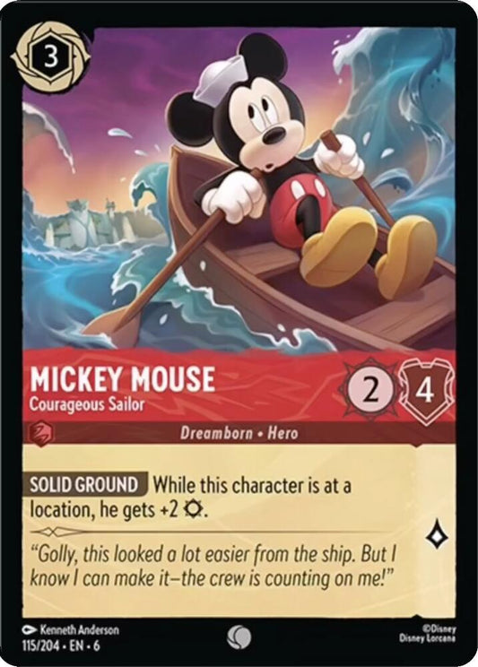 Mickey Mouse, Courageous Sailor (0115) - Cold Foil