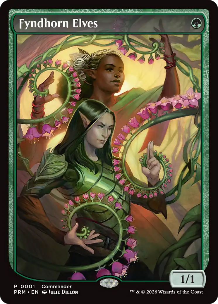 Fyndhorn Elves (0001) (Commander) (Full Art) - Foil