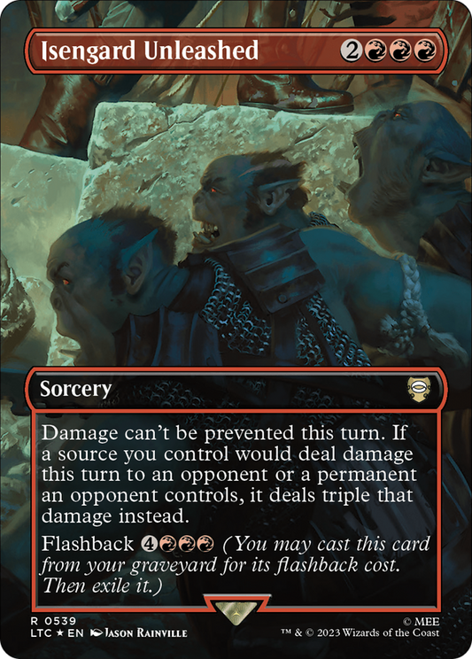 Isengard Unleashed (0539) (Borderless) - Surge Foil