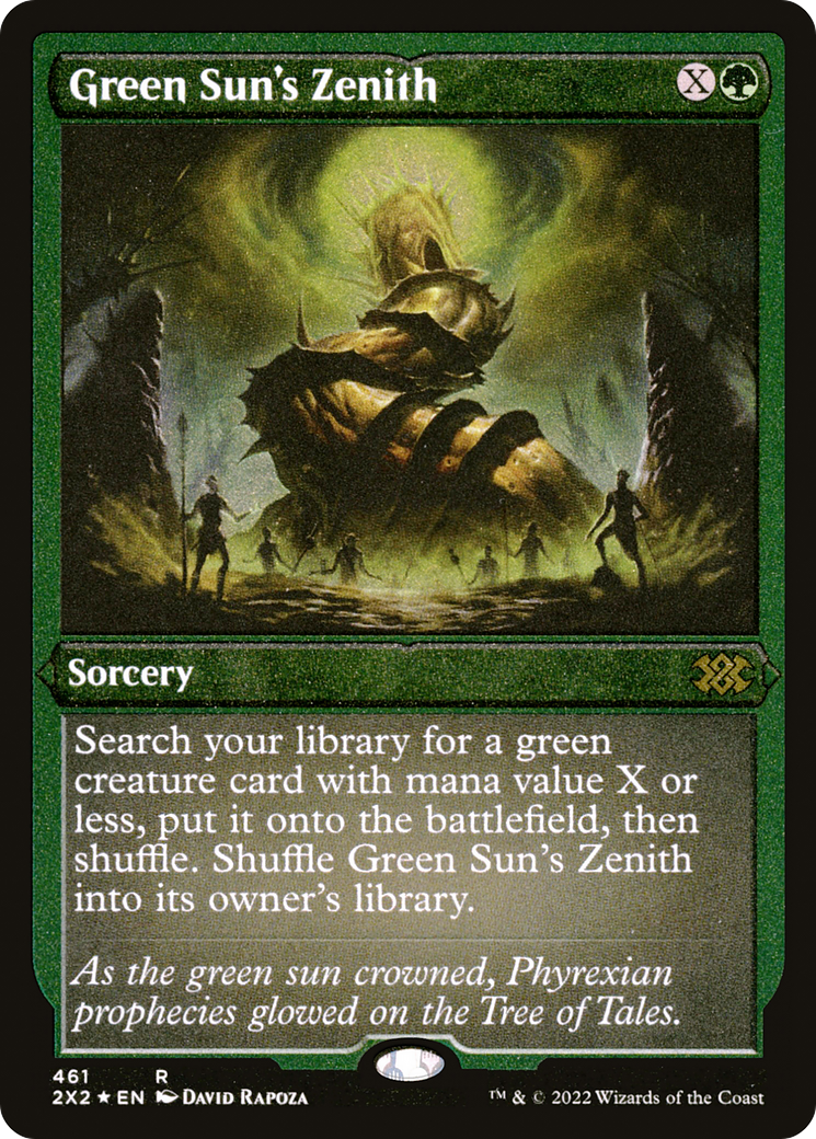 Green Sun's Zenith - Foil Etched